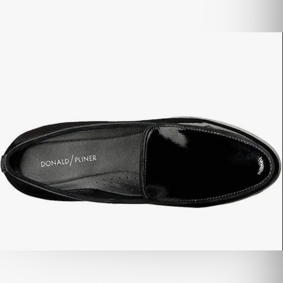 Donald J. Pliner Elio Black Patent Leather Loafers Size 8N. - Picture 4 of 9